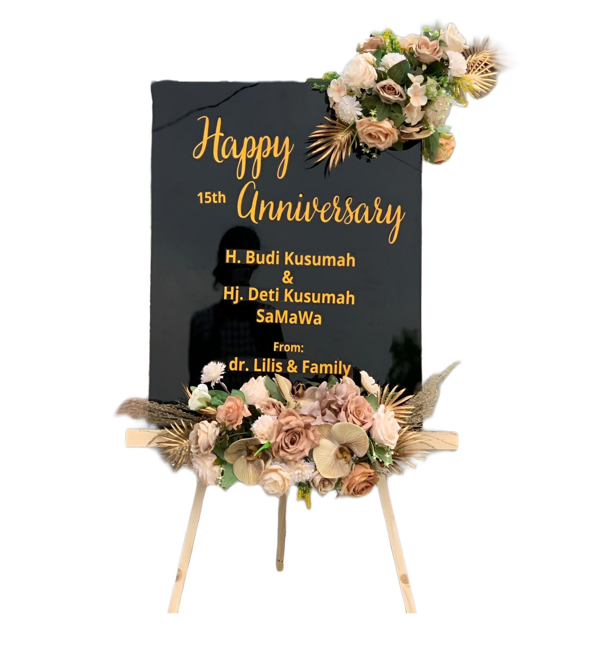 Papan Bunga Akrilik Dampit