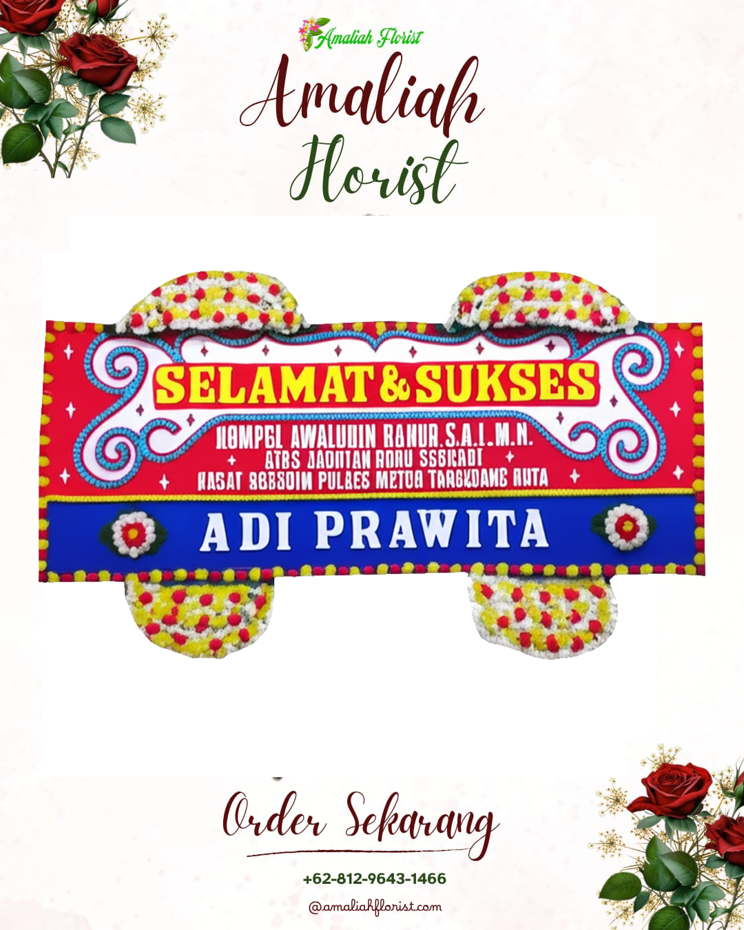 Papan Bunga Ucapan Selamat Dampit